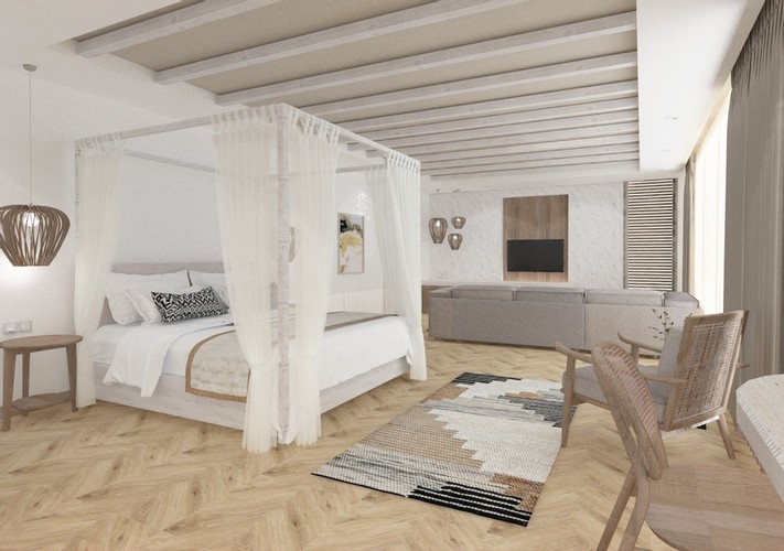 Suit Oda, Bahçe Manzaralı