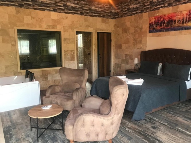 Türk Hamamı, Sauna, Jakuzi Ve Şömineli Deluxe Oda