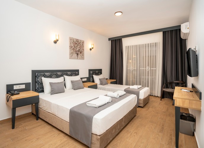 Standart Oda, Bahçe Manzaralı (3 Kişilik, Balkonsuz)