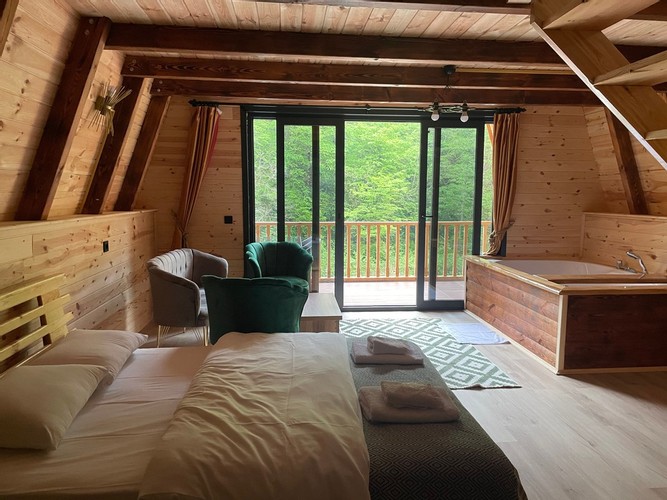 Dağ Evi Teras Oda, Dağ Manzaralı (Balkonlu, Teraslı)