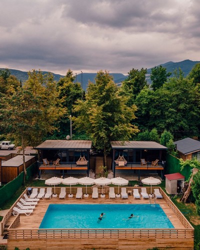 Deluxe Bungalov Oda, Havuz Manzaralı