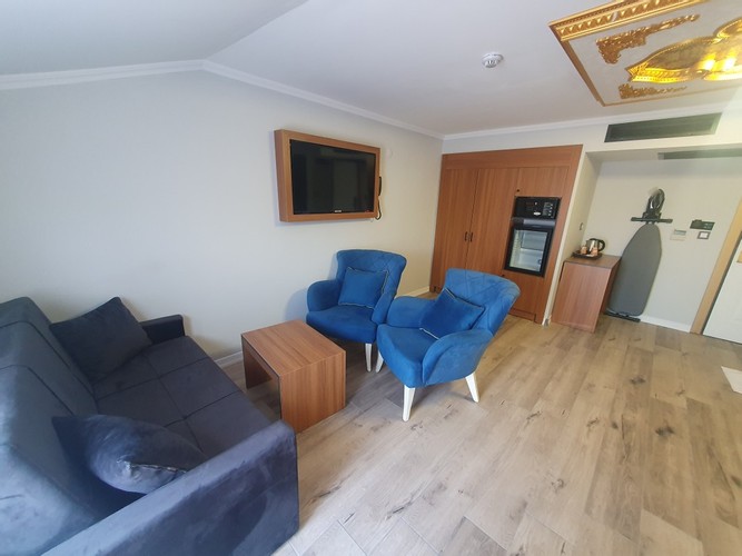 Superior Oda, Teraslı,Deniz Manzaralı (3 Kişilik)